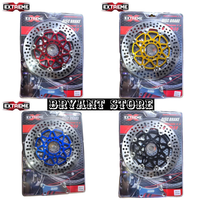 Piringan Cakram Depan Extreme 260Mm Disc Brake Floating Full Cnc Model Psm Motor Beat Vario 110 125 150 160 Scoopy Genio Fazio Spacy Ukuran 260 mm Universal