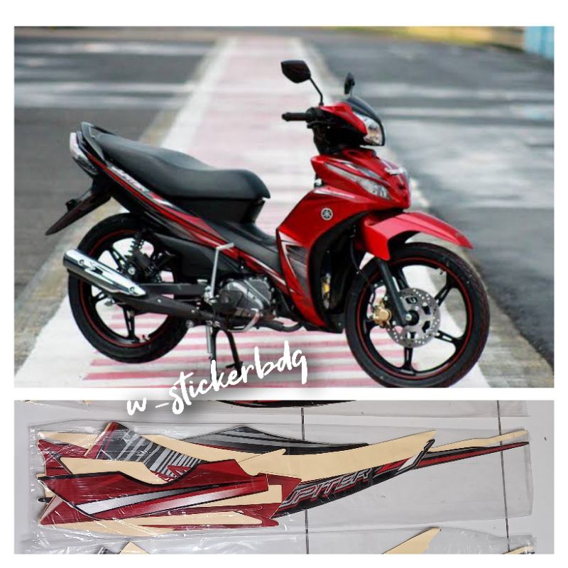 Striping Stiker Yamaha Jupiter Z1 2012 Merah