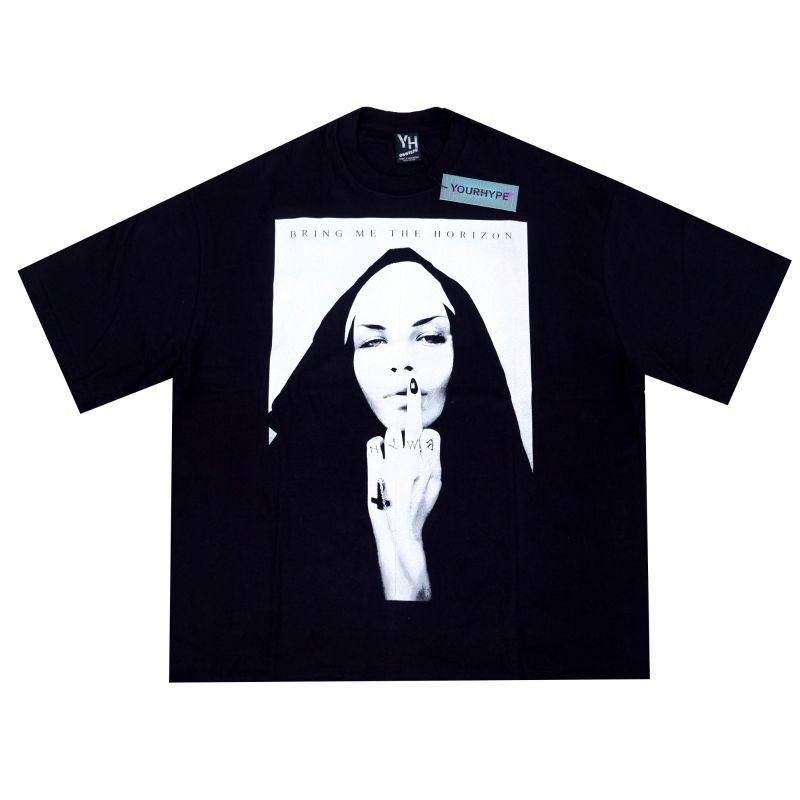 KAOS BOOTLEG KAOS BRING ME THE HORIZON NUN OVERSIZE TEES KAOS BAND KAOS OVERSIZE