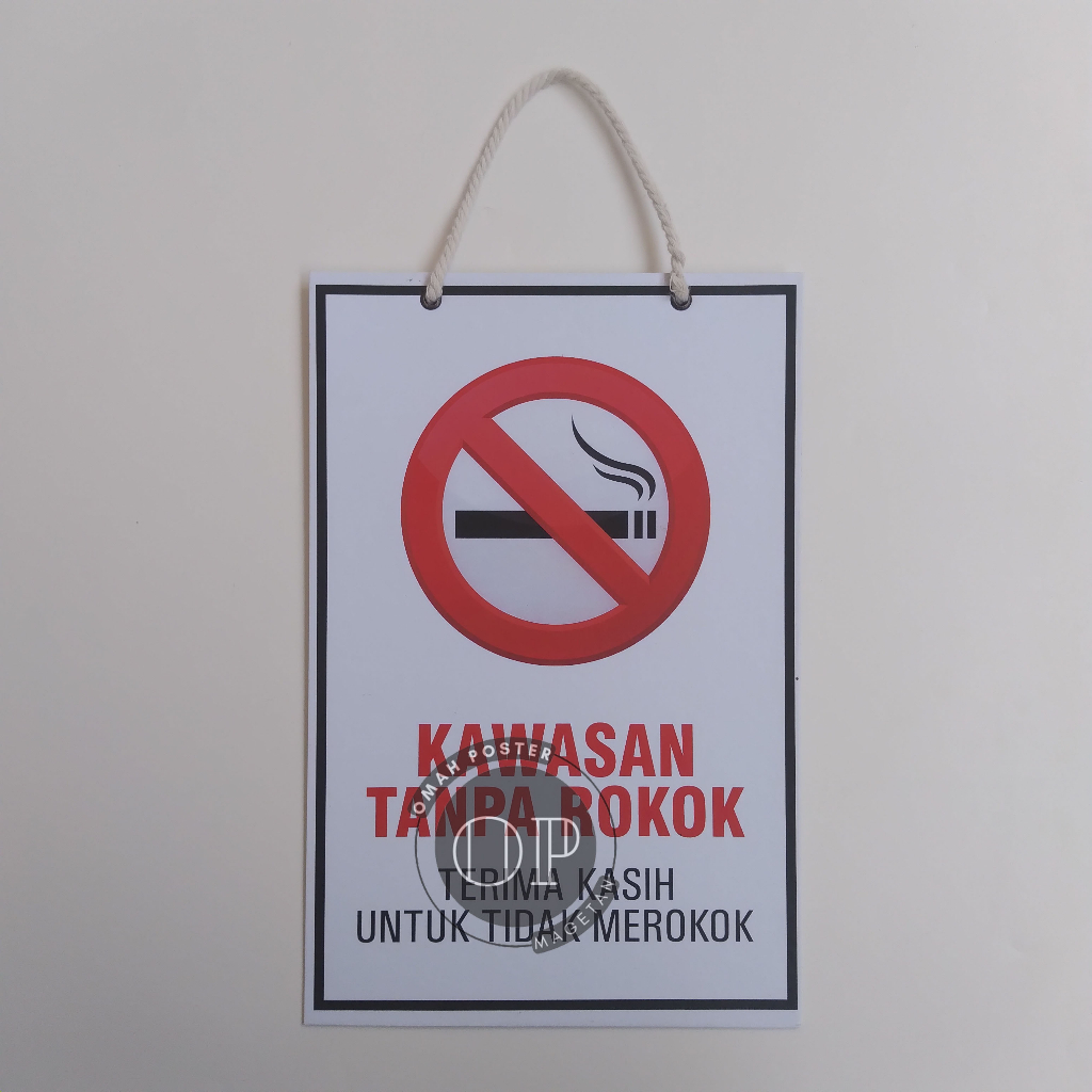 

Hard Poster Kawasan Tanpa Merokok - No Smoking Area - Larangan Merokok