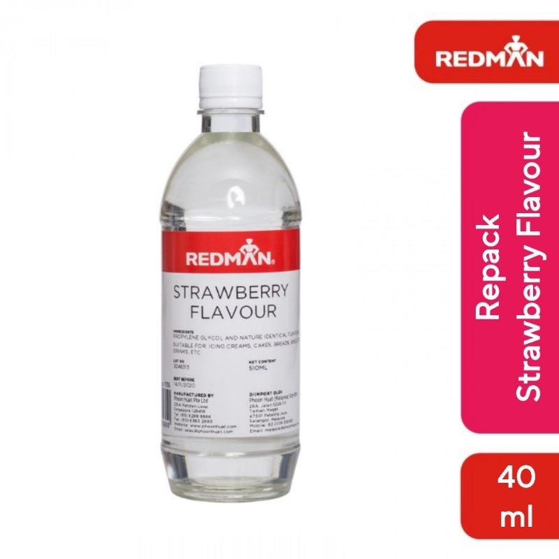

Redman Strawberry Flavour 40 ml Perisa Perasa Esens Buah Stroberi