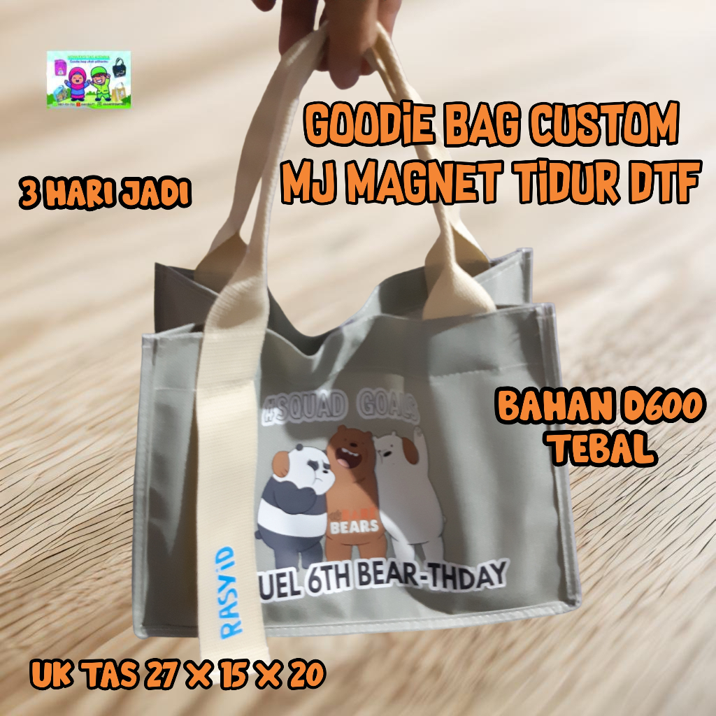 MURAH ASEMKA77GOODIE BAG ULTAH MJ MAGNET DTF/TAS GOODIE BAG/TAS GOODIE BAG ULTAH/GOODIE BAG