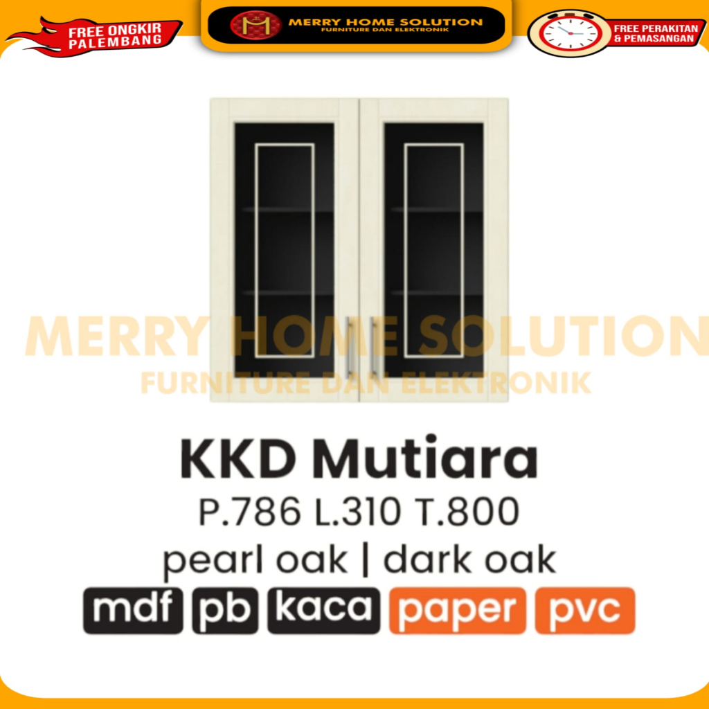 kitchen set atas 2 pintu olympic kitchen set KKD MUTIARA / rak dapur