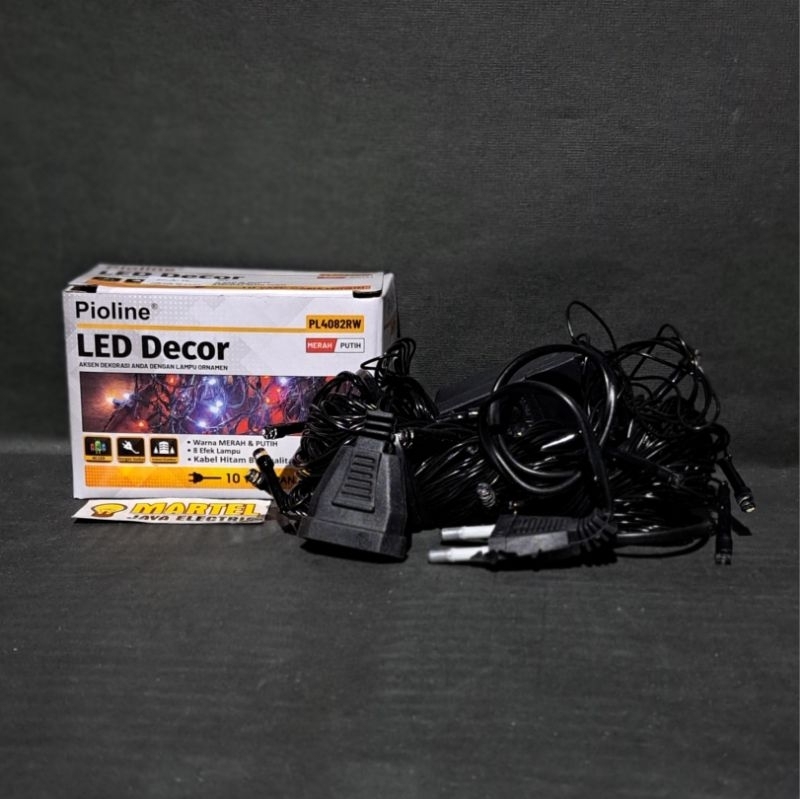 Lampu Natal / lampu hias merah putih 10 yard