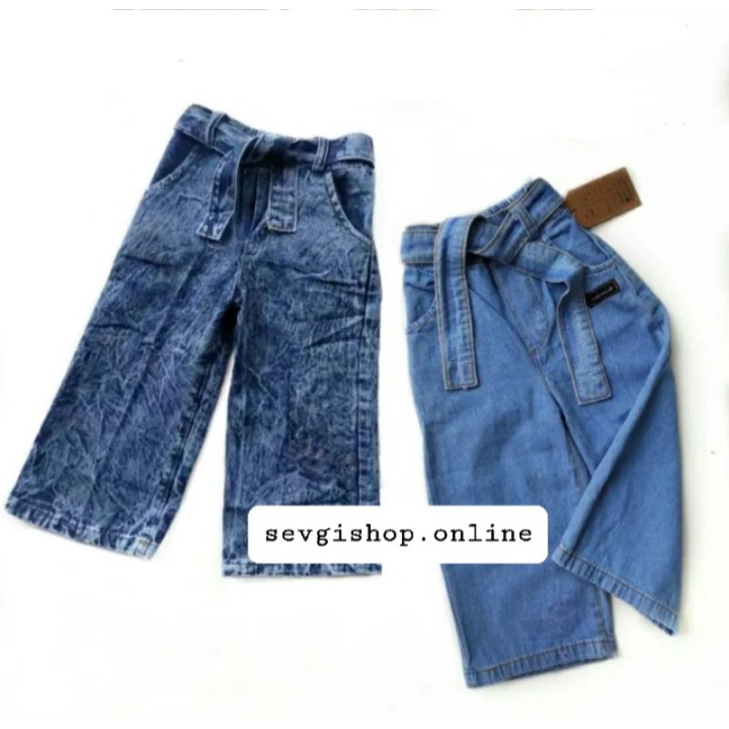CELANA DENIM JEANS ANAK PEREMPUAN || KULOT JEANS DENIM ANAK