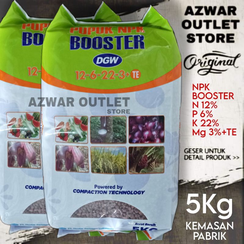 PUPUK NPK BOOSTER DGW 12-6-22-3+TE | BOOSTER BUAH & UMBI