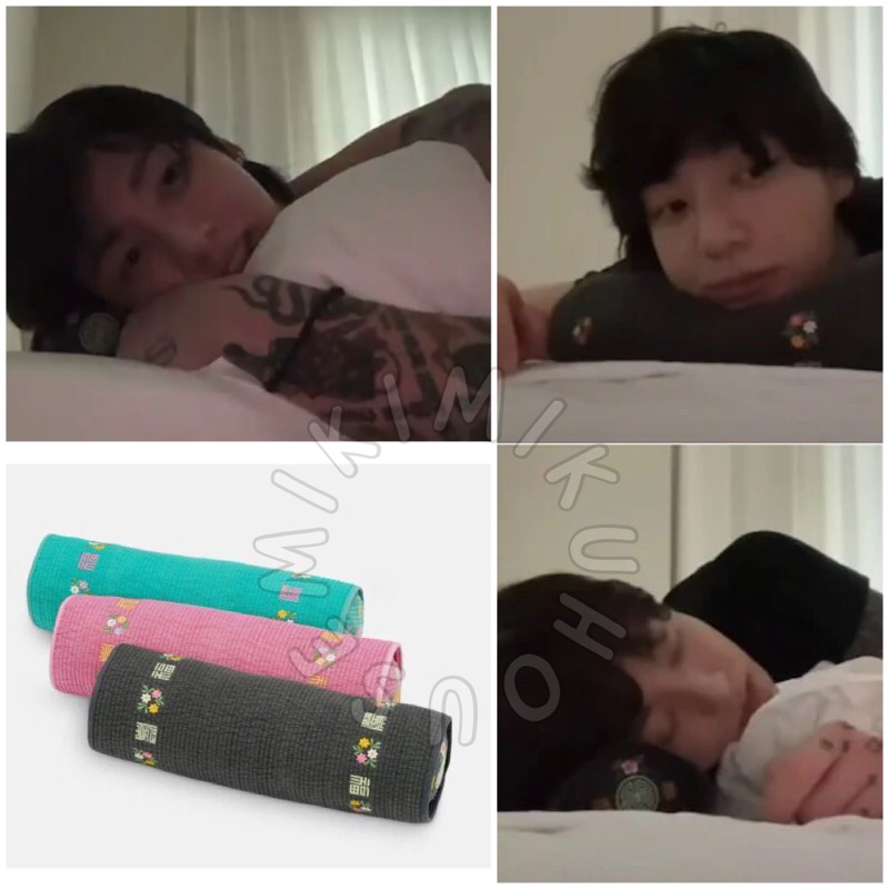 BTS JUNGKOOK NECK PILLOW TRADITIONAL KOREA BANTAL LEHER JUNGKOOK LIVE BEGOZANI PILLOW COVER BTS BT21