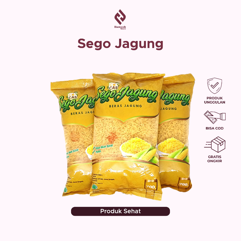 

Sego Jagung - Beras Jagung 700 Gram Kaya Serat Premium Original