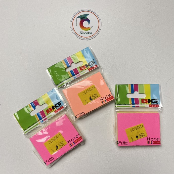 

Sticky Notes Pembatas BIG 51x38 mm Warna Tumpuk SN 5138T