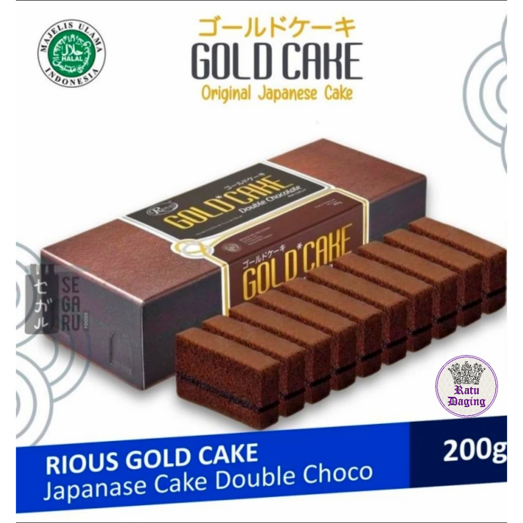 

Rious Japanese Gold Cake Double Choco 200gr