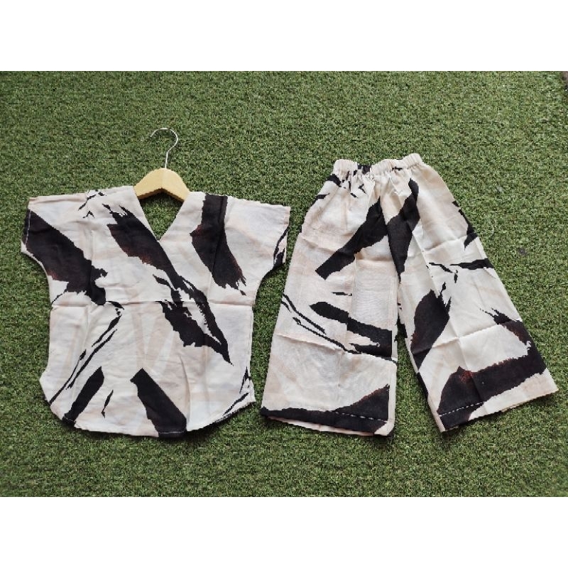 baju setelan anak Nagita set rayon printing