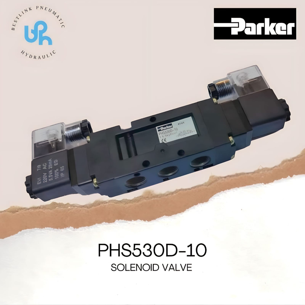 SOLENOID VALVE PNEUMATIC PARKER PHS530D-10 DRAT 3/8"