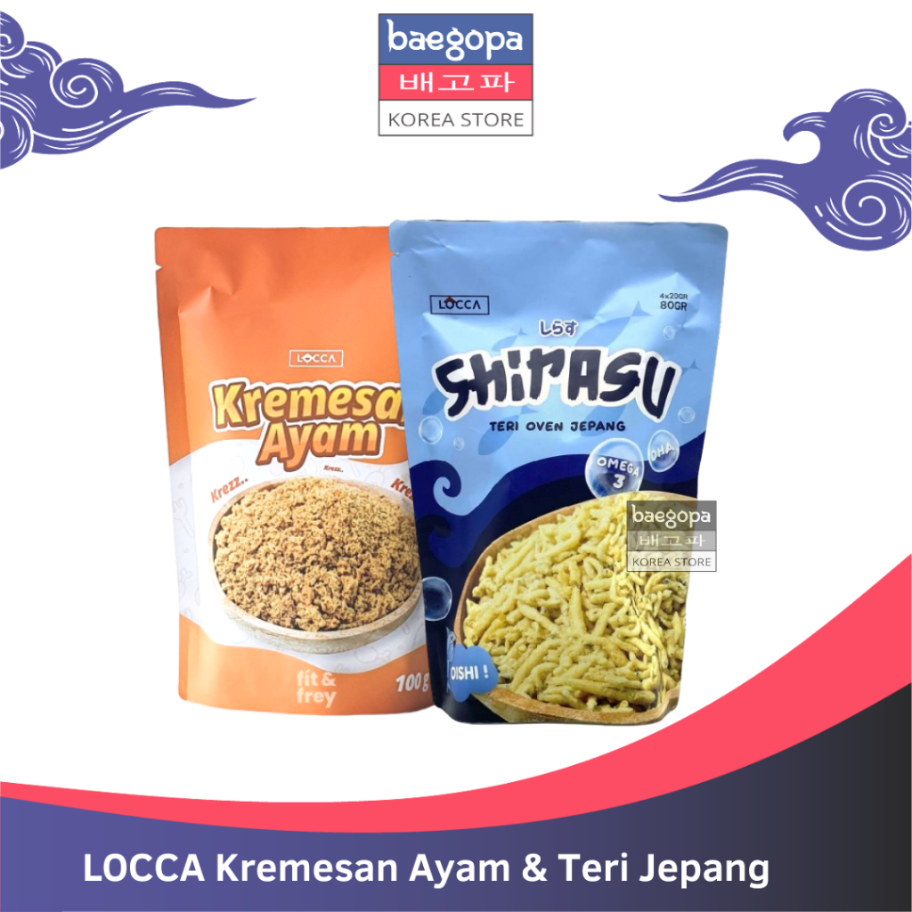 

LOCCA KREMESAN AYAM SHIRASU IKAN TERI JEPANG 100 g Halal /