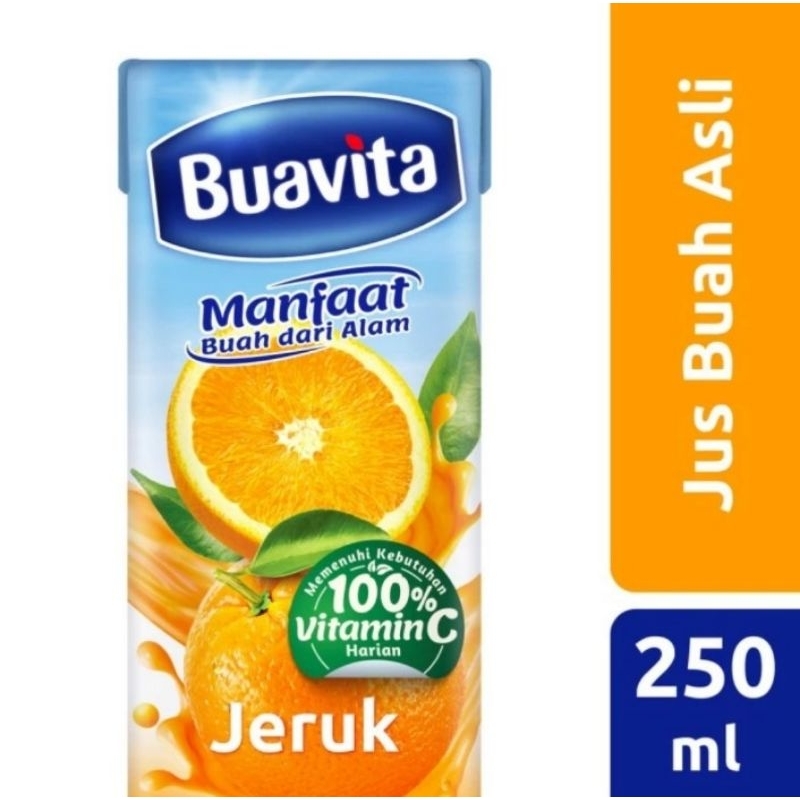 

Buavita Juice Orange Minuman Sari Buah Jeruk 250Ml