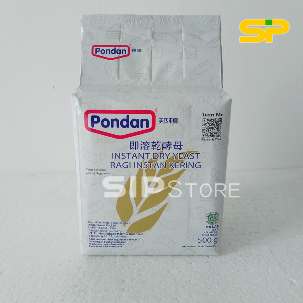 

Ragi Instan "PONDAN" @500Gram / Instant Yeast / Ragi Kering / Pondan Instant Dry Yeast 500gr