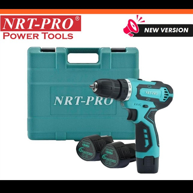 NRT-PRO Mesin Bor Baterai Cordless Drill NRT PRO DC-330 10mm 12V