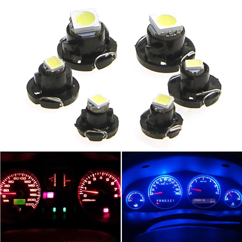 LAMPU LED T3 T4.2 T4.7 DASHBOARD PANEL KNOB AC SPEEDOMETER WEDGE MOBIL