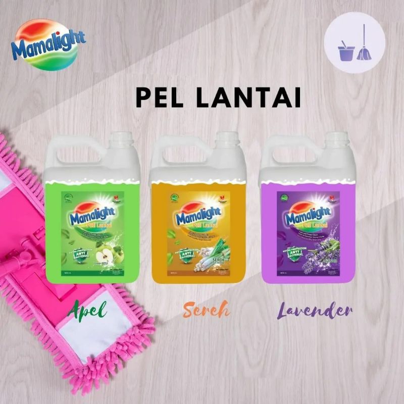[Drigen 5L] Sabun Pel Lantai Mamalight/Dialight kemasan 5 Liter