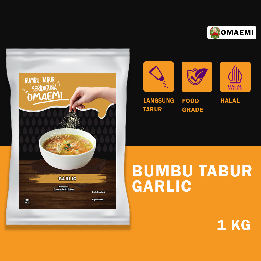 

BUMBU TABUR BAWANG PUTIH / GARLIC POWDER 1KG