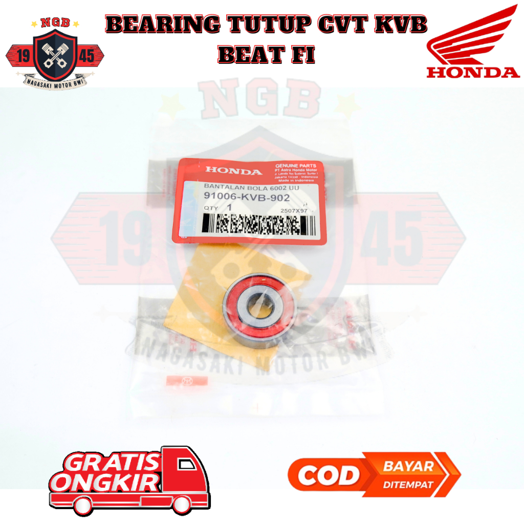 laher cvt beat fi - Bearing Tutup Cvt Bos Besi 6002 Semua Matic Honda - bearing cvt beat fi KVB