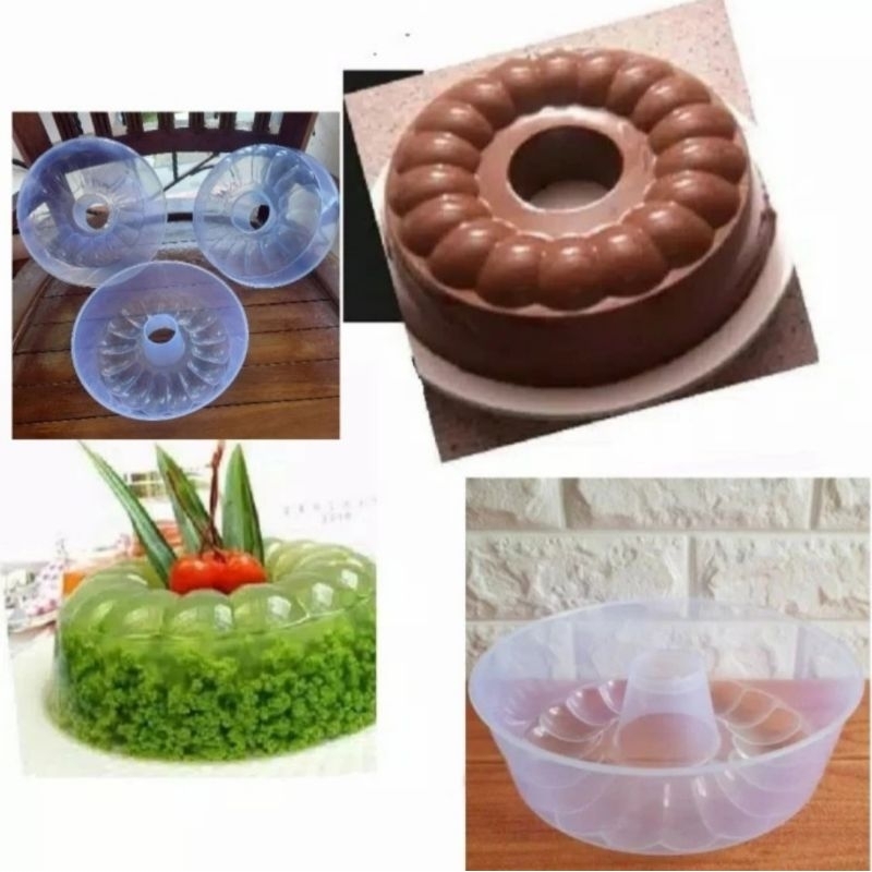 Cetakan agar-agar plastik/cetakan puding plastik diameter 16cm food grade
