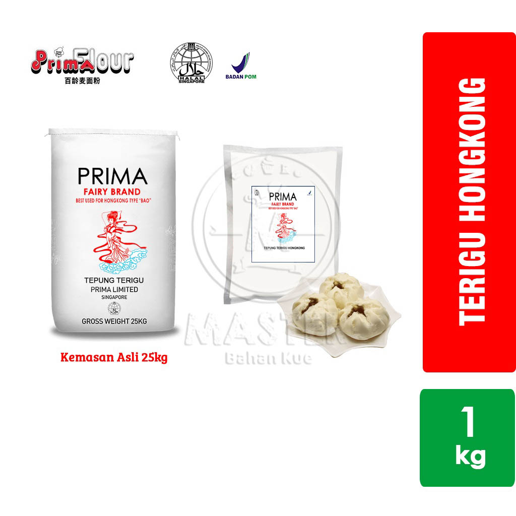

Tepung Pao Hongkong Prima Fairy Brand Terigu Bakpao [1 Kg]