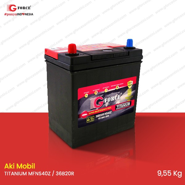 Aki Mobil GFORCE NS40Z 35 Ah - Aki Konvensional untuk Berbagai Merk Kendaraan
