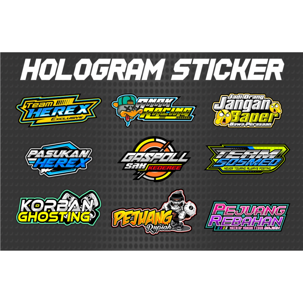 STIKER KATA KATA VIRAL / STIKER HELM STIKER RACING