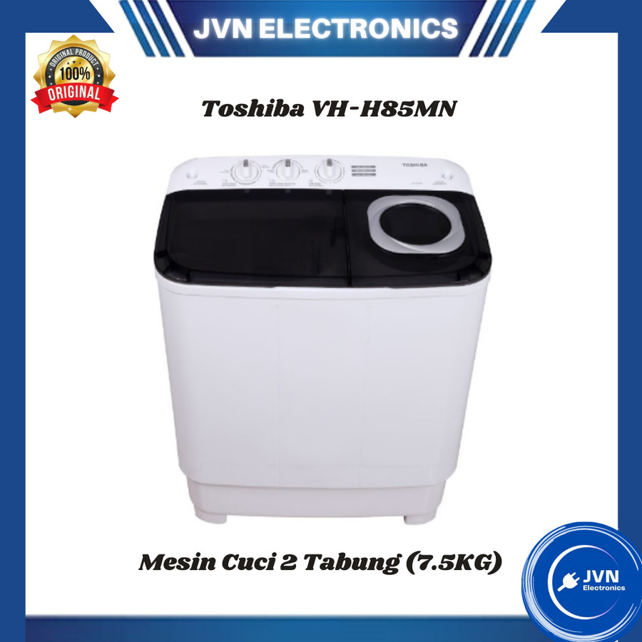 Mesin Cuci 2 Tabung Toshiba VH-H85MN 7.5KG