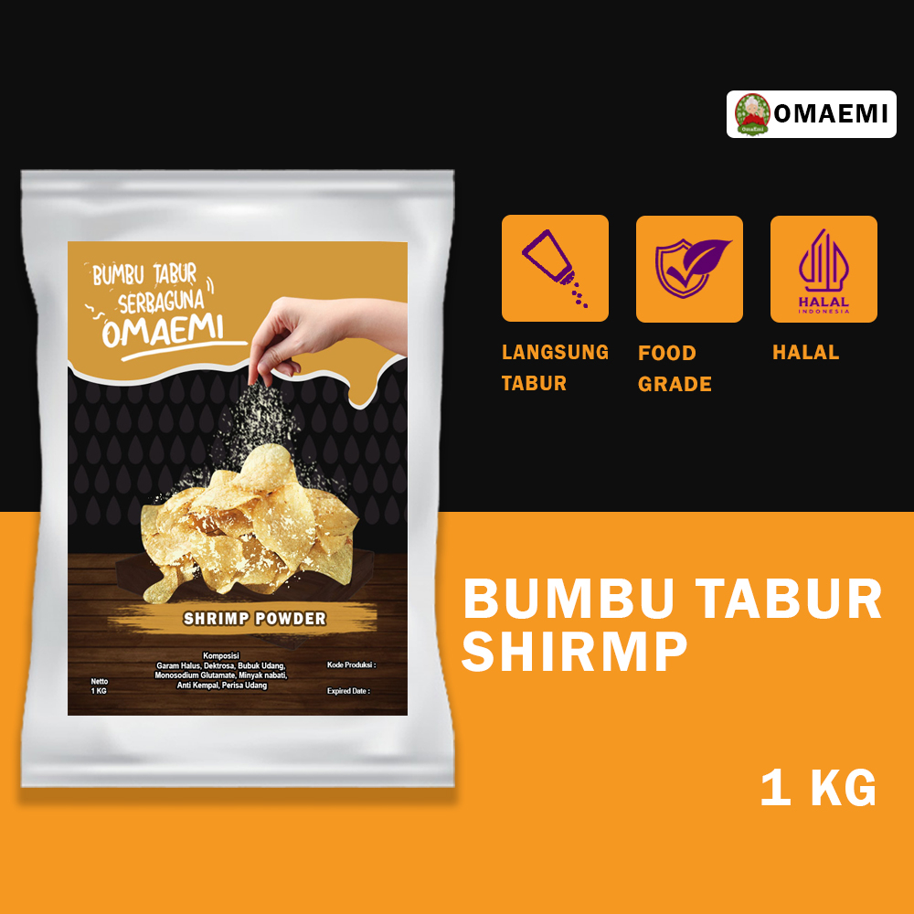 

BUMBU TABUR SHRIMP POWDER / UDANG BUBUK HALAL 1 KG
