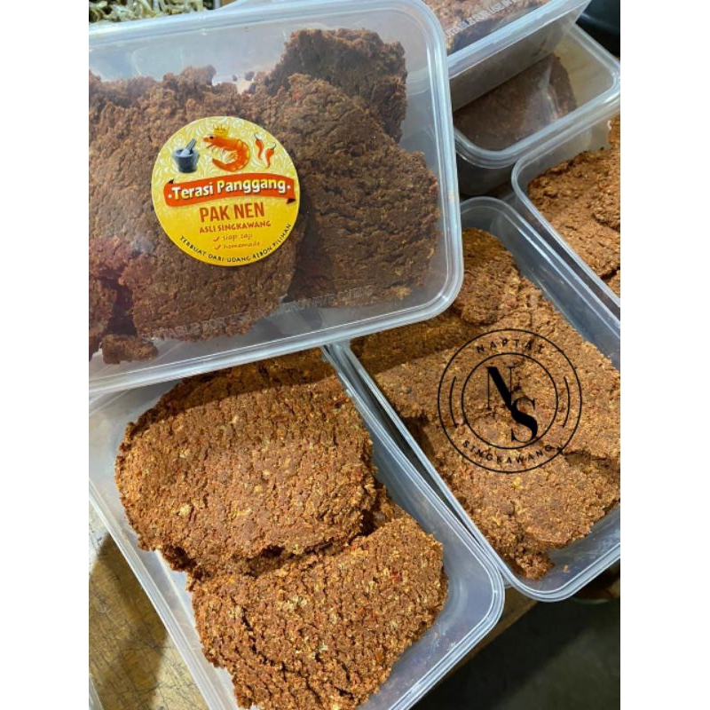 

TERASI PANGGANG PAK NEN SINGKAWANG 500gr/BELACAN PANGGANG PAK NEN SINGKAWANG