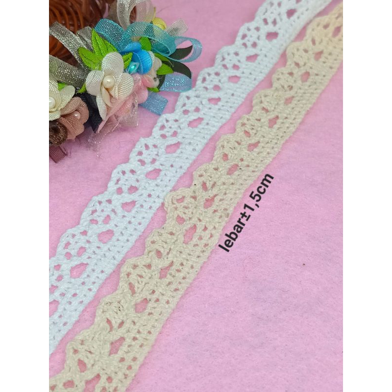 RENDA RAJUT RENDA RODA KECIL