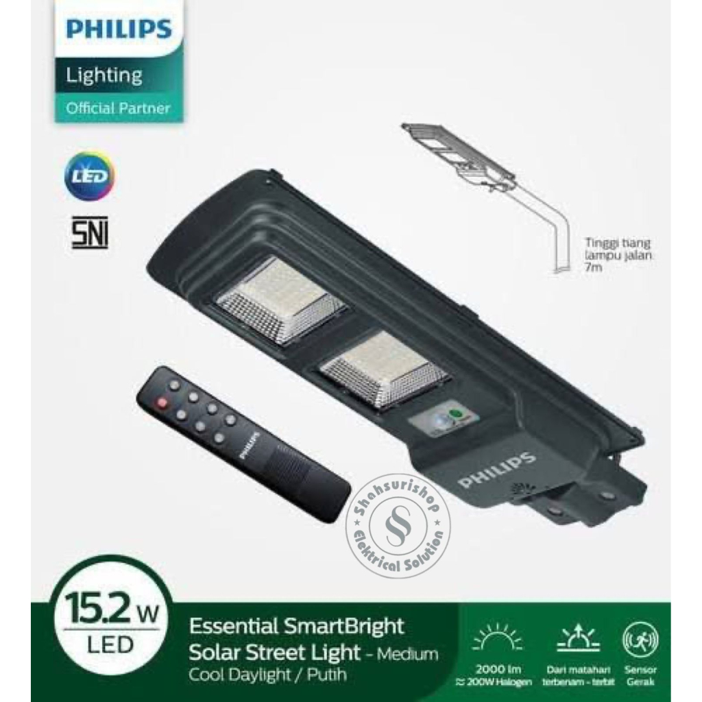 PHILIPS BRC010 15,2 WATT LED10/765 200W PJU SOLAR PANEL TENAGA SURYA