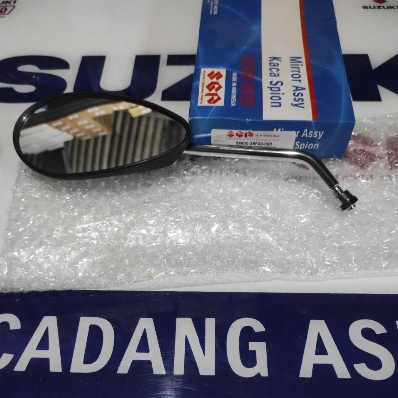 kaca spion kiri satria Fu old karbu drat 12 batang chrome original SGP 56600-28F20