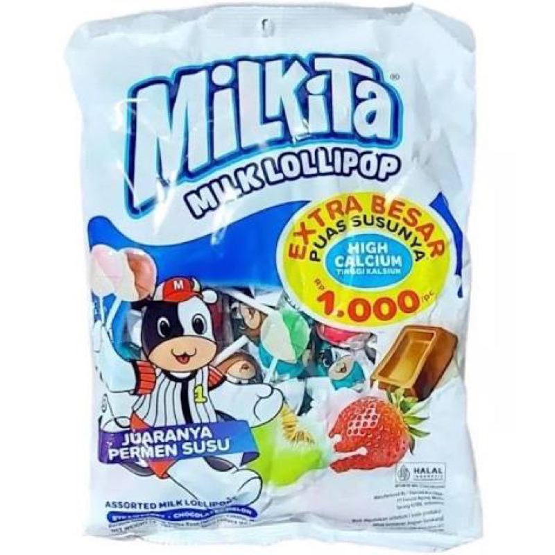 

40pcs milkita milk lollipop permen susu milkita tangkai