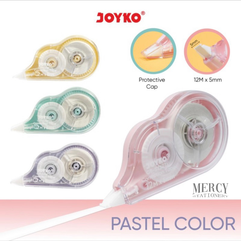 

Correction Tape PASTEL Color Pita Koreksi Joyko 522PTL