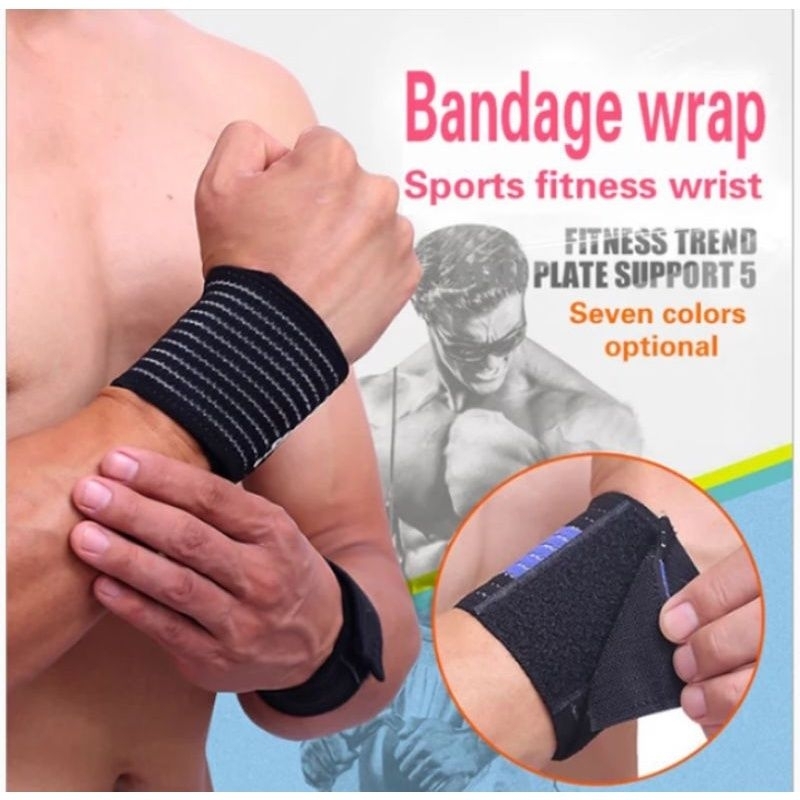 Wrist Wrap Deker Pergelangan Tangan Gym Fitness