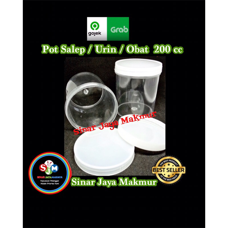 gojek grab instant Pot Salep 200 cc / Pot Obat 200 cc / Pot Urin 200 cc / Pot Slime 200 cc