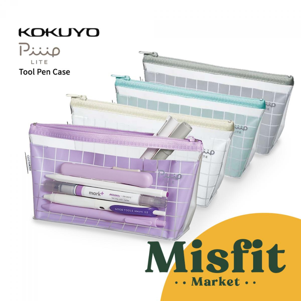 

Kokuyo Piiip LITE Tool Pen Case Pouch Kotak Pensil Resleting Warna Warni