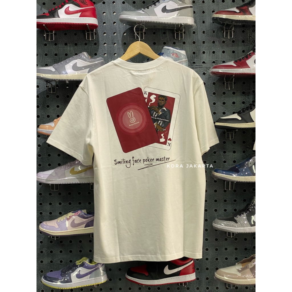 Ricky Is Clown Poker Face King White Tee