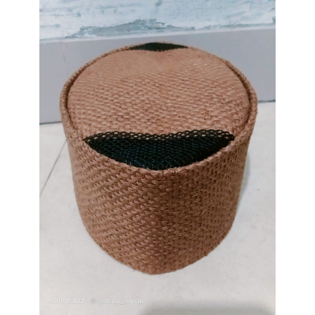 Peci kopiah songkok goni ac/kopiah goni tinggi 9cm model ac/songkok goni ac/peci santri