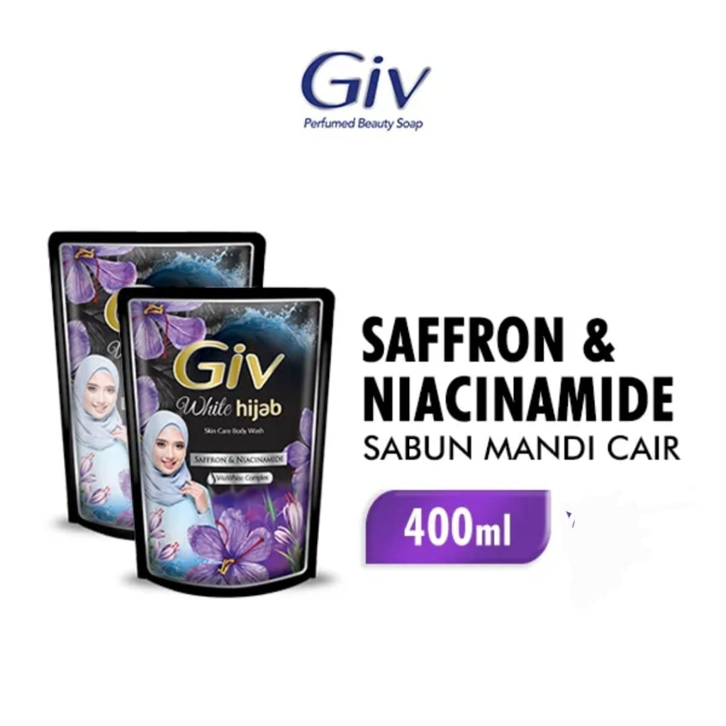 GIV sabun cair saffron & niacinamide 400ml