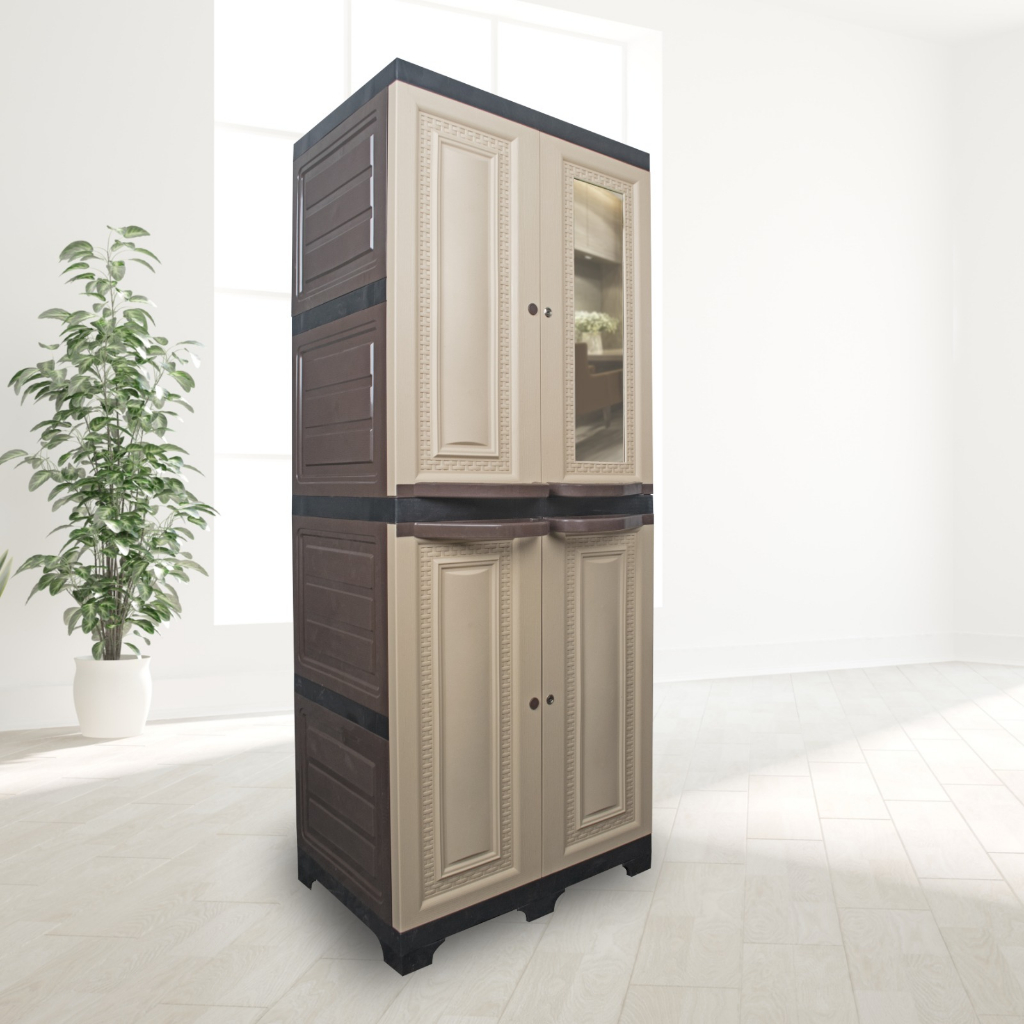 KHUSUS MALANG RAYA Lemari Plastik Gantungan BestPlast Olymplast 2 dan 3 Pintu Gantungan Cermin Termu