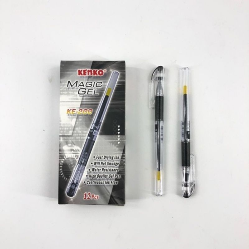 

Pen Pulpen Pena Ballpen Ballpoint Gel 0,5mm - Kenko KE-200 Magic Gel