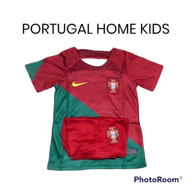Jersey kids pildun 2022 portugal home go obral murah