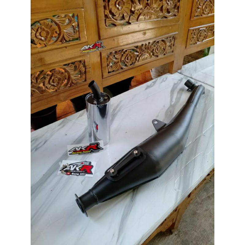Knalpot fiz r model ori ahm asli akr bahan tebal garansi suara kmrincing dan empret