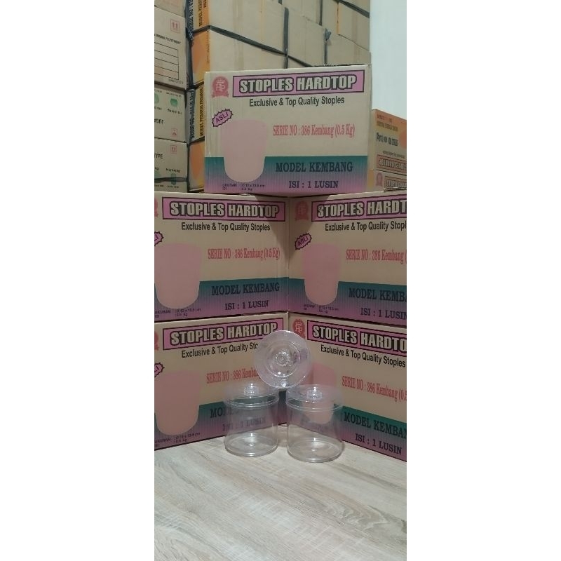 Toples Hardtop - 386 (500 gr) Bulat Tinggi Kembang, Khusus INSTAN & SAMEDAY