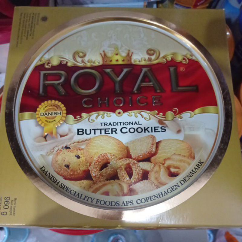 kue kaleng Royal Choice 960gr. aneka kue biskuit enak butter cookies royal choice kaleng besar