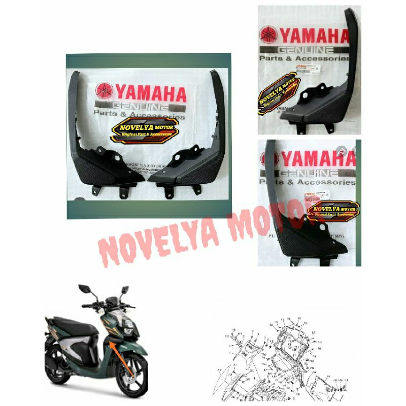COVER PANEL SIDE SAYAP KANAN KIRI XRIDE X RIDE 125 ORI BY8-F8345 /F8346-00