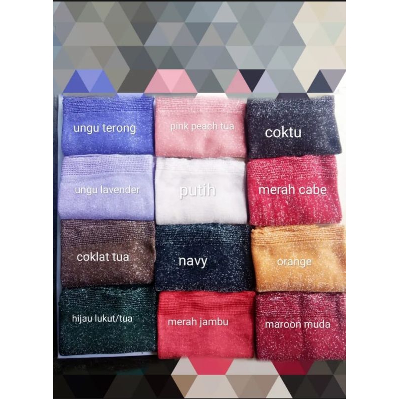 pasmina gliter rajut/kerudung rajut/pasmina